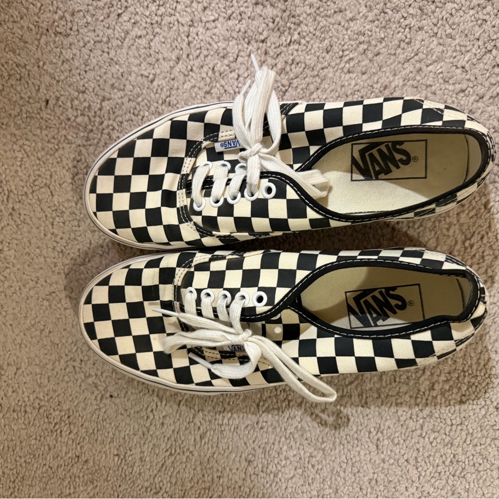 Vans Black and White Checkerboard Shoes